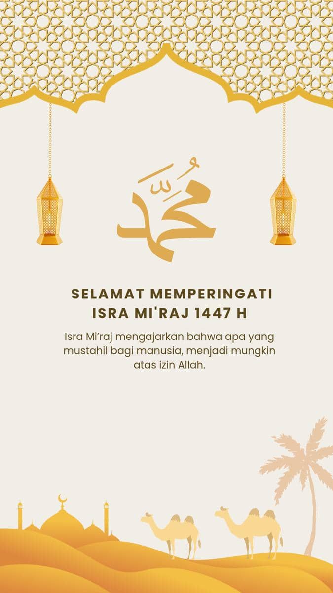 Ucapan Isra Mi'raj untuk WhatsApp dan Instagram Story