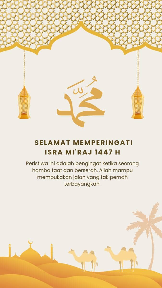 Ucapan Isra Mi'raj untuk WhatsApp dan Instagram Story