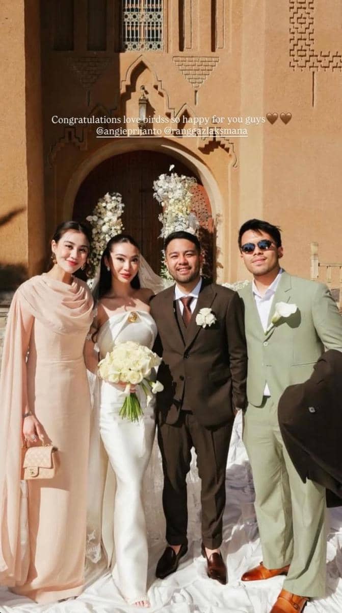 Aaliyah dan Thariq di acara pernikahan Ranggaz Laksmana