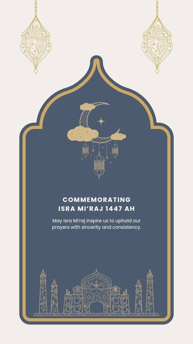 Ucapan Isra Mi'raj untuk WhatsApp dan Instagram Story