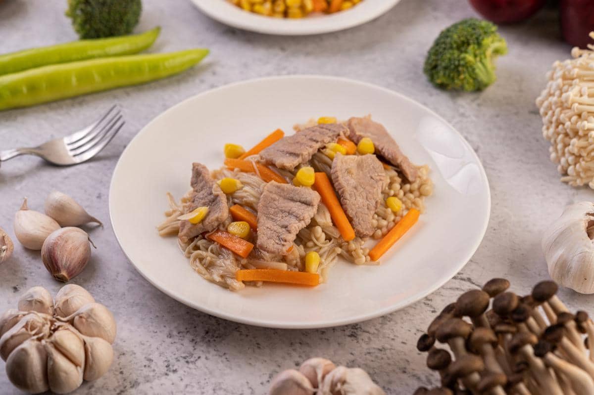 ilustrasi makanan sehat