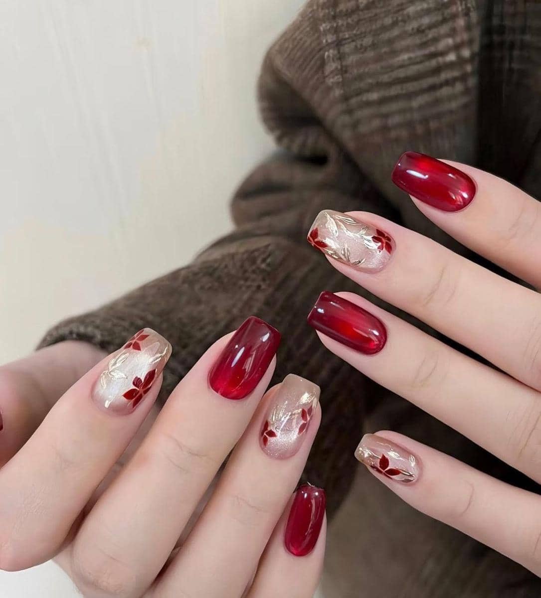 inspirasi nail art nuansa imlek