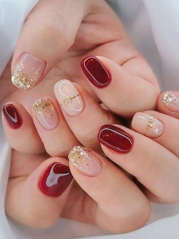 inspirasi nail art nuansa imlek