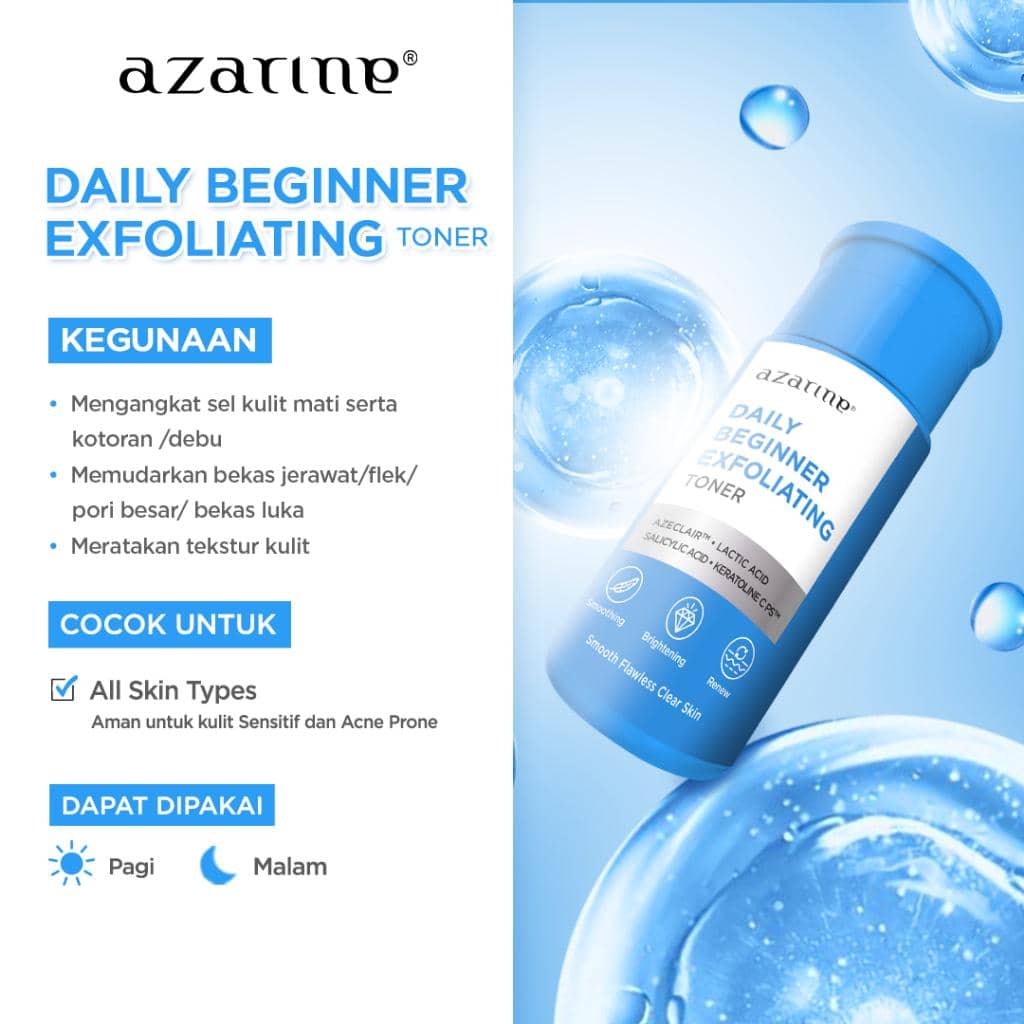 toner exfoliating untuk kulit kusam