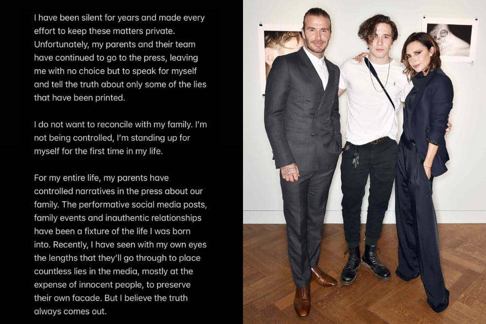 Brooklyn Beckham ungkap tak ingin berdamai dengan keluarganya