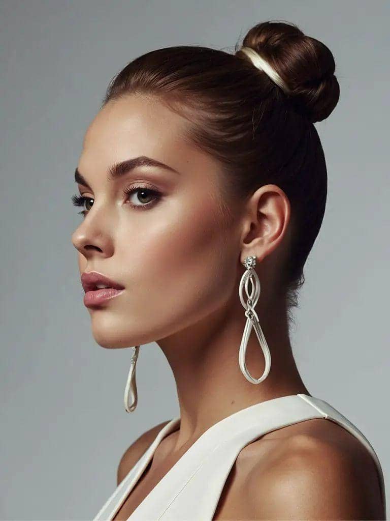 Hair Bun Earrings