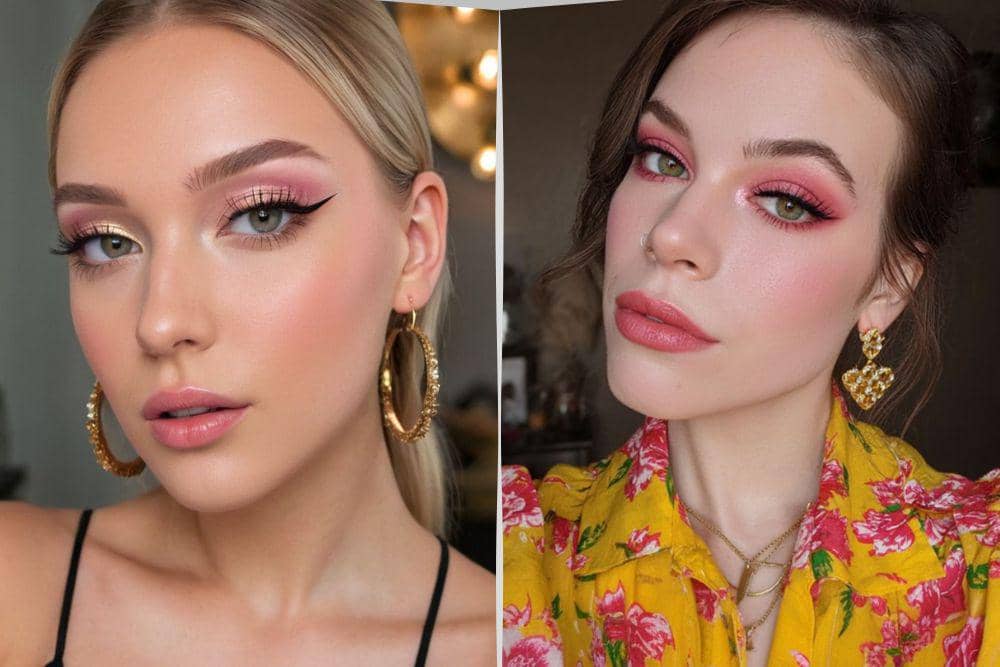 Eye makeup bernuansa valentine