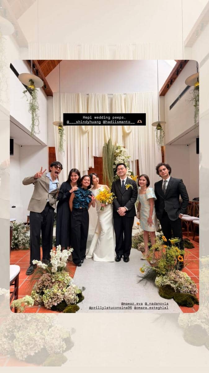 Artis di pernikahan Shindy Huang dan Hadi Ismanto