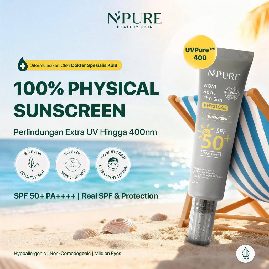 sunscreen mineral untuk kulit sensitif