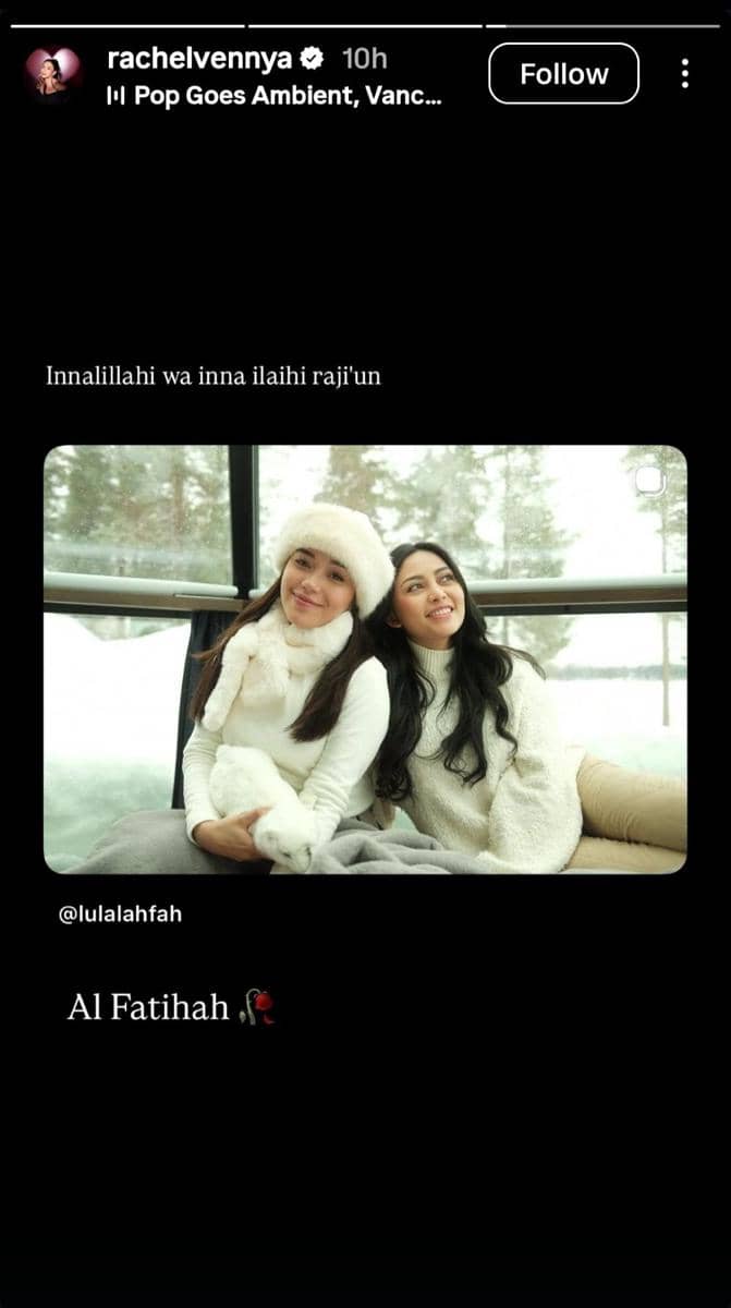 Artis Unggah Foto Kenangan Bersama Lula Lahfah