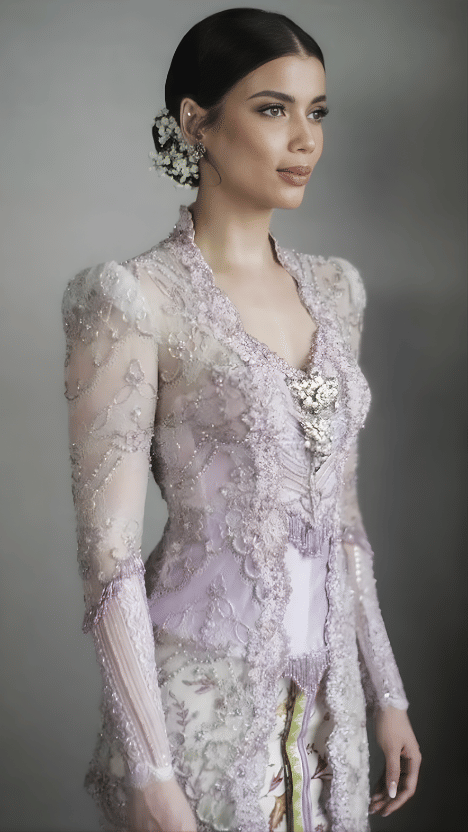 Kebaya berlengan puff