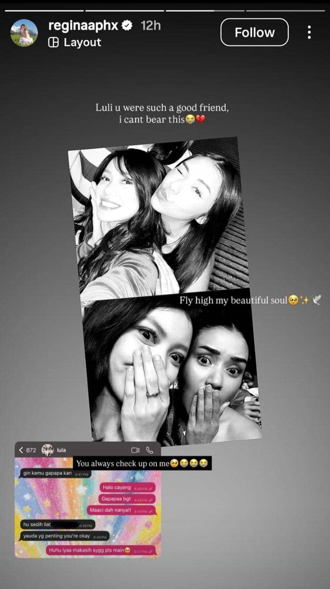 Artis Unggah Foto Kenangan Bersama Lula Lahfah