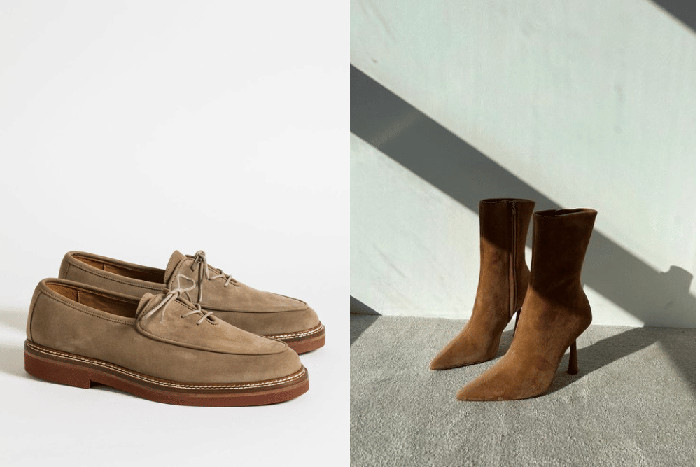 perbedaan bahan nubuck dan suede