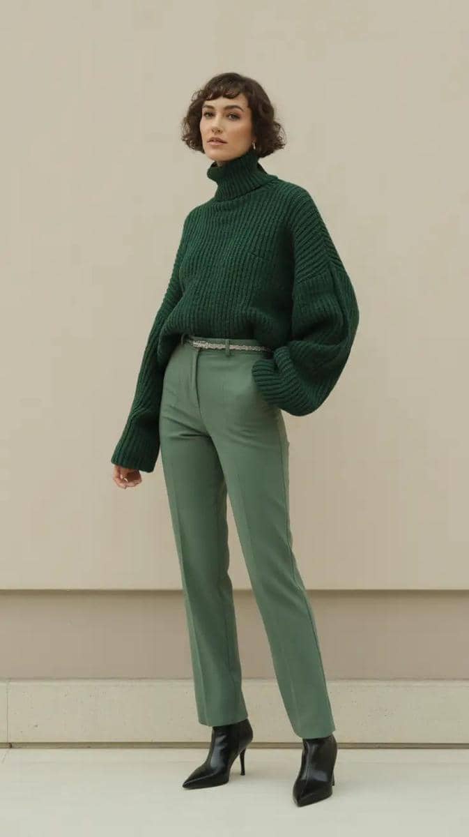 baju hijau cocok dengan celana warna apa