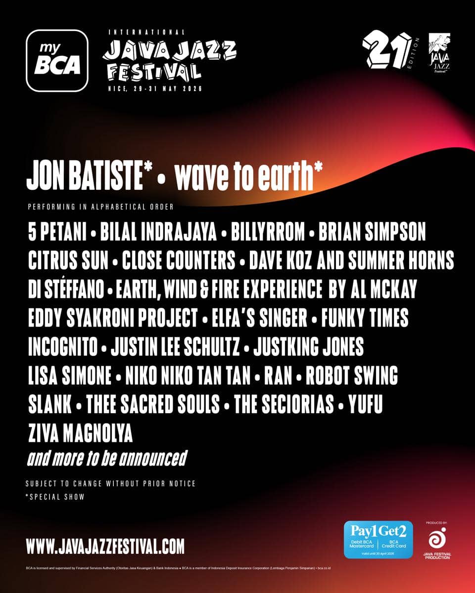 myBCA International Java Jazz Festival 2026