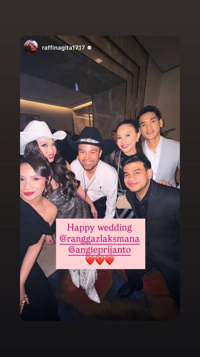 Artis di Pernikahan Ranggaz Laksmana dan Angie Prijanto di Jakarta