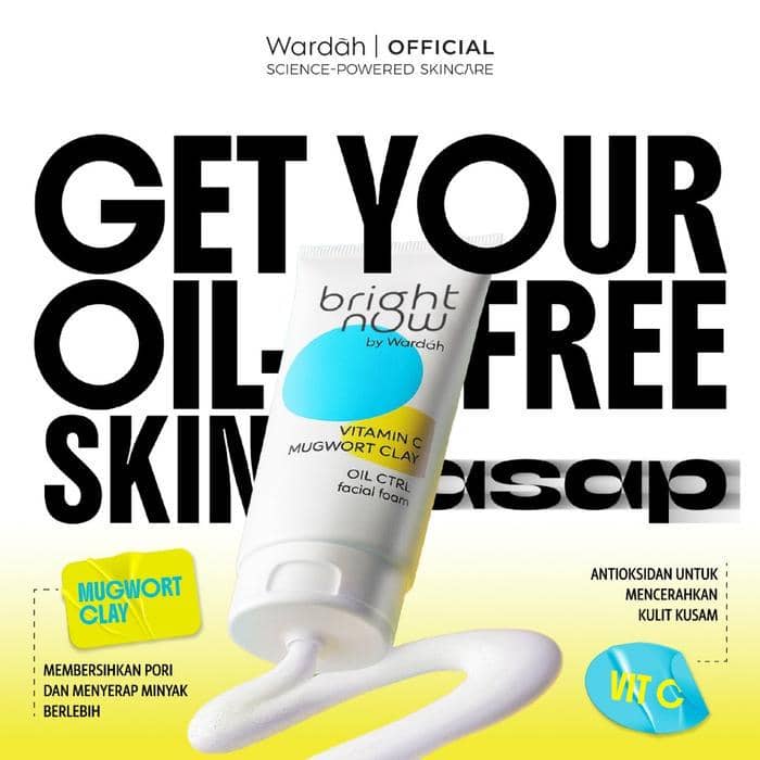 Wardah Perfect Bright Now Vitamin C Mugwort Clay Oil CTRL 