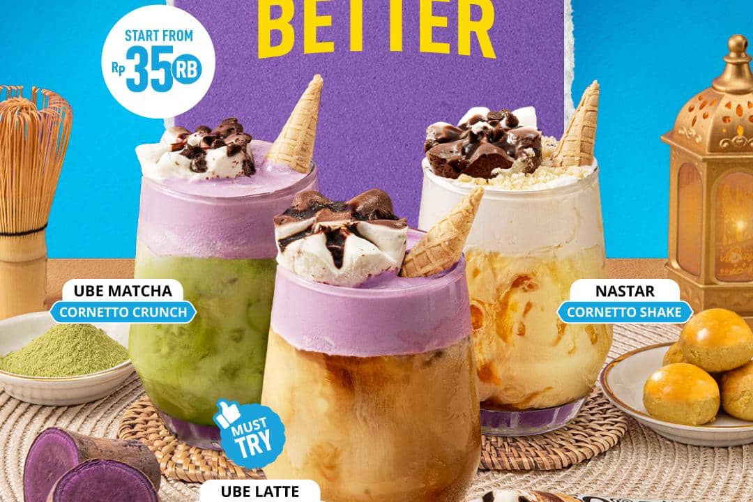 3 Menu Flash Coffee X Cornetto, Kombinasi Baru 'Together Tastes Better' yang Ikonik