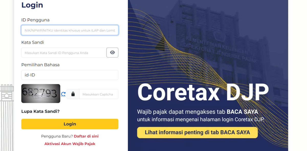 cara lapor SPT Tahunan di Coretax