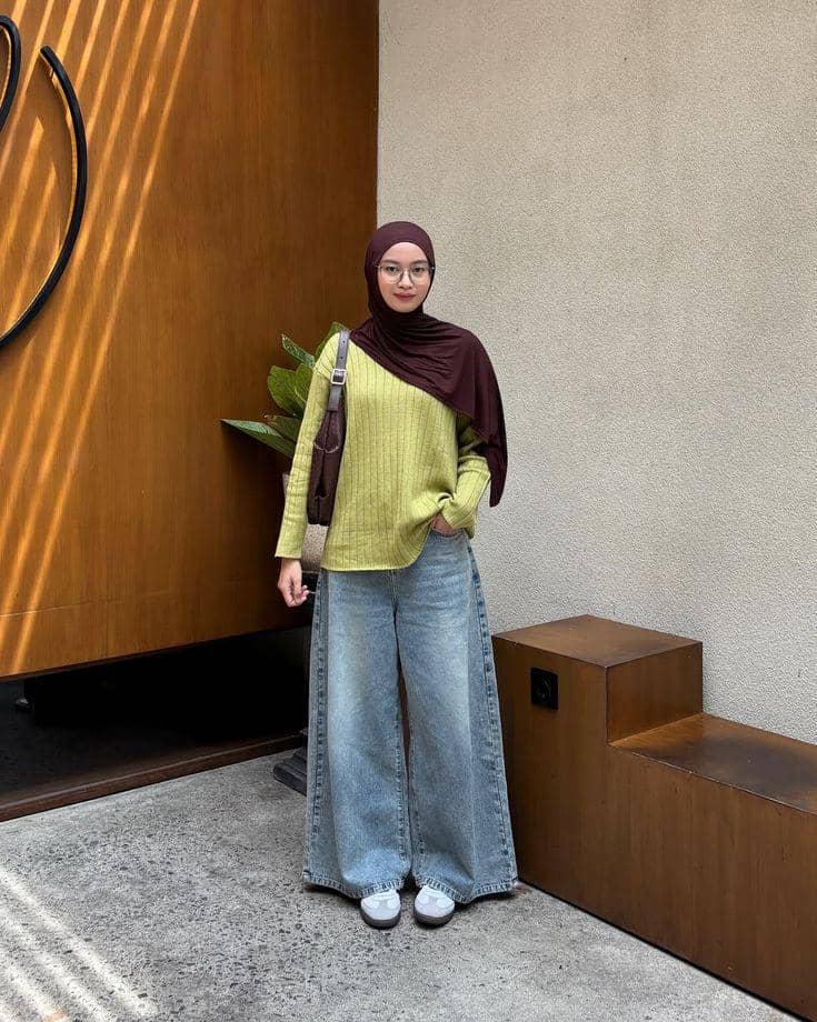 outfit bukber celana jeans