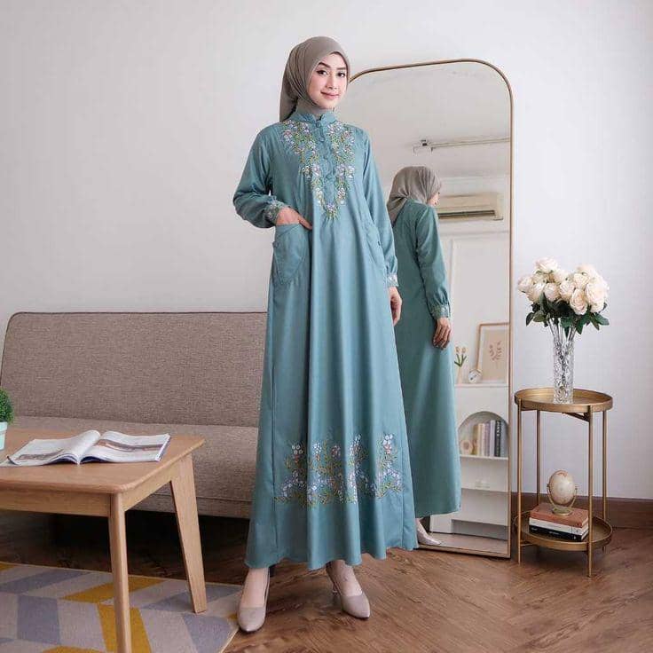 tren set outfit family Lebaran