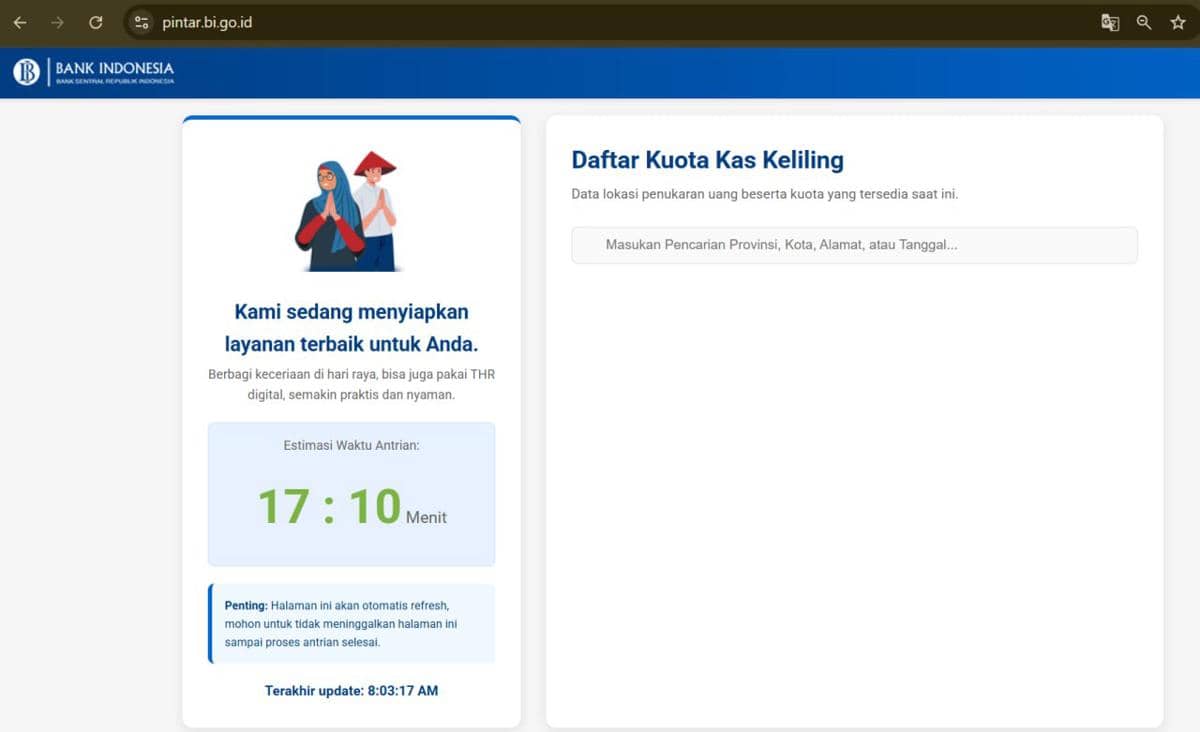 tips war tukar uang baru BI 2026