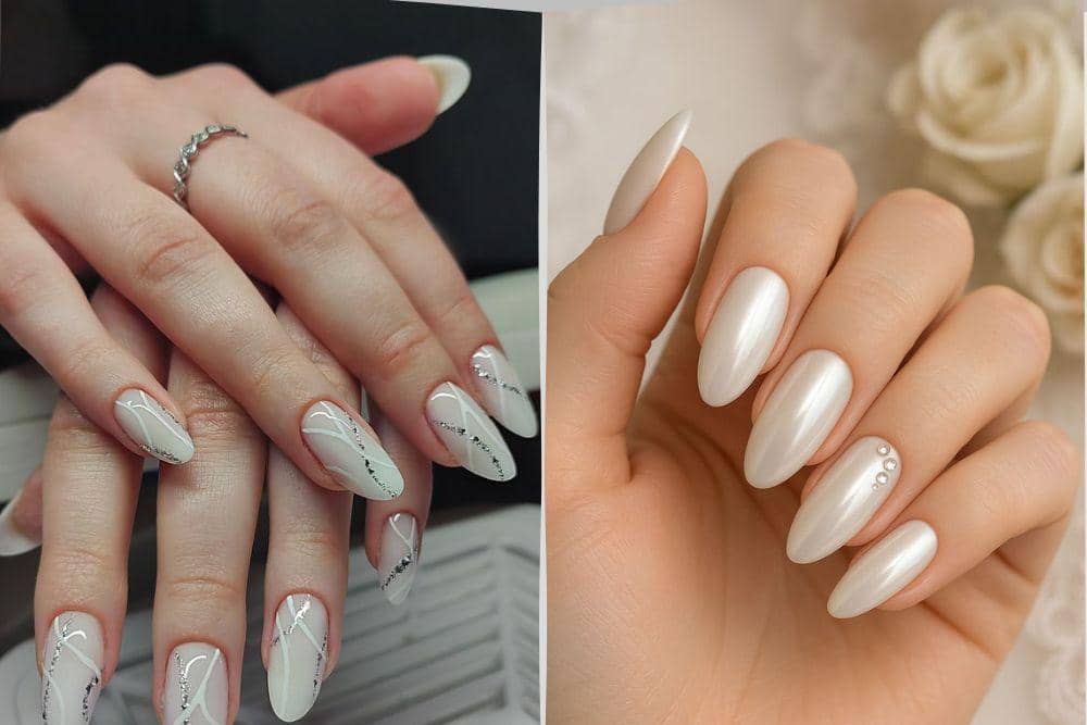7 Inspirasi Nail Art Nuansa Putih yang Elegan dan Artsy