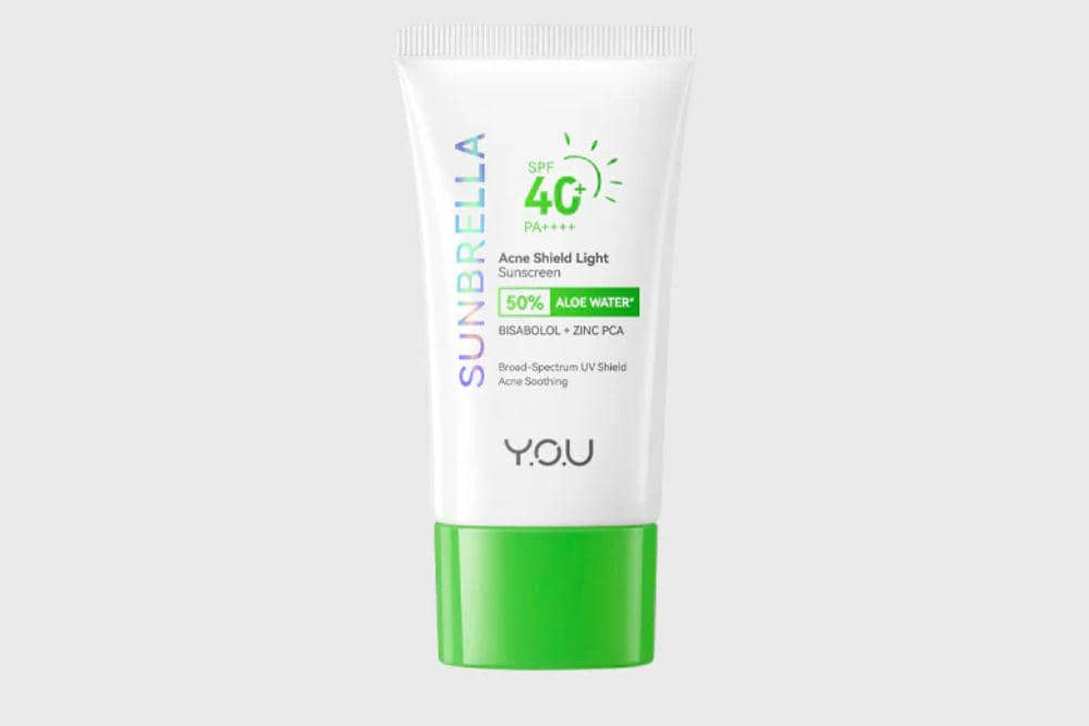 Review Y.O.U Acne Shield Light Sunscreen Sunbrella SPF40+ PA++++