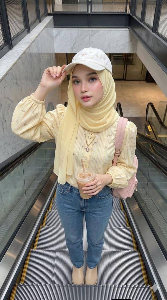 baju warna butter yellow cocok dengan jilbab warna apa