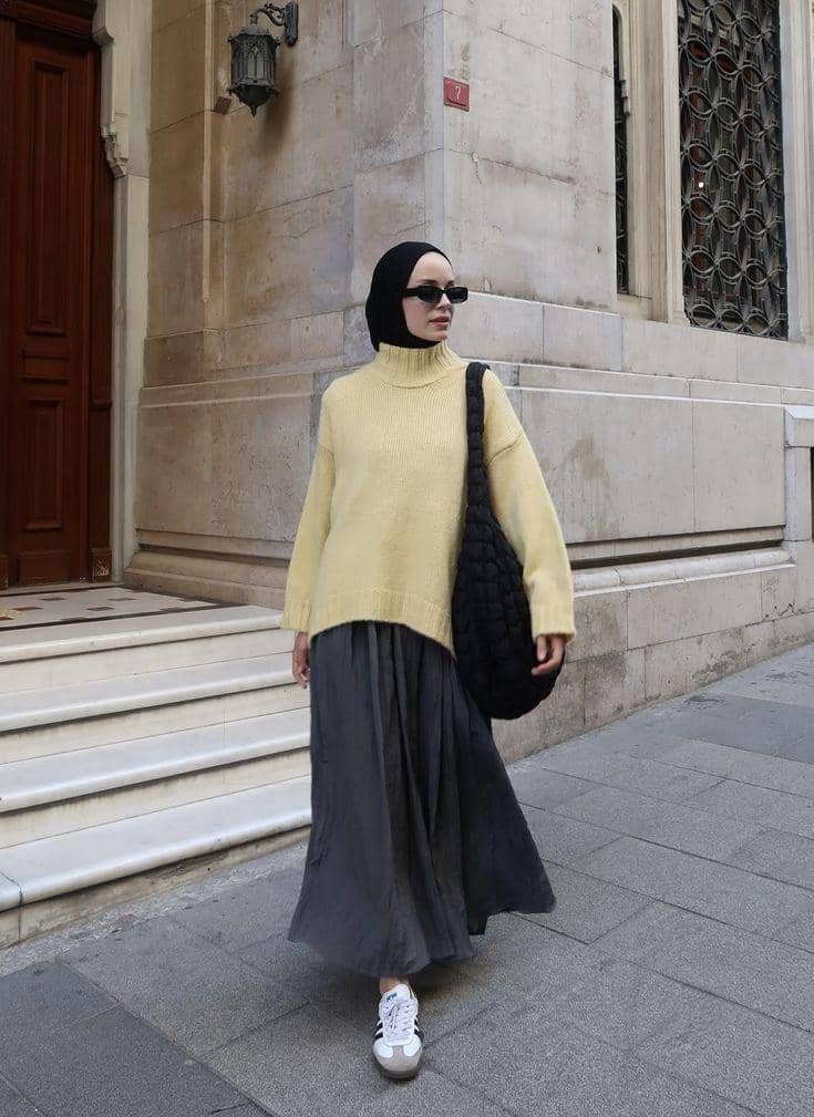 baju warna butter yellow cocok dengan jilbab warna apa