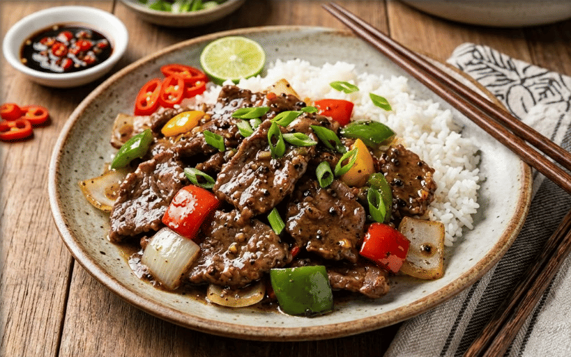 Daging sapi lada hitam 