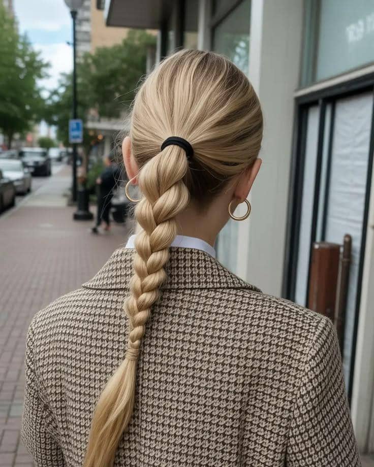 inspirasi gaya rambut kepang untuk office look yang stylish