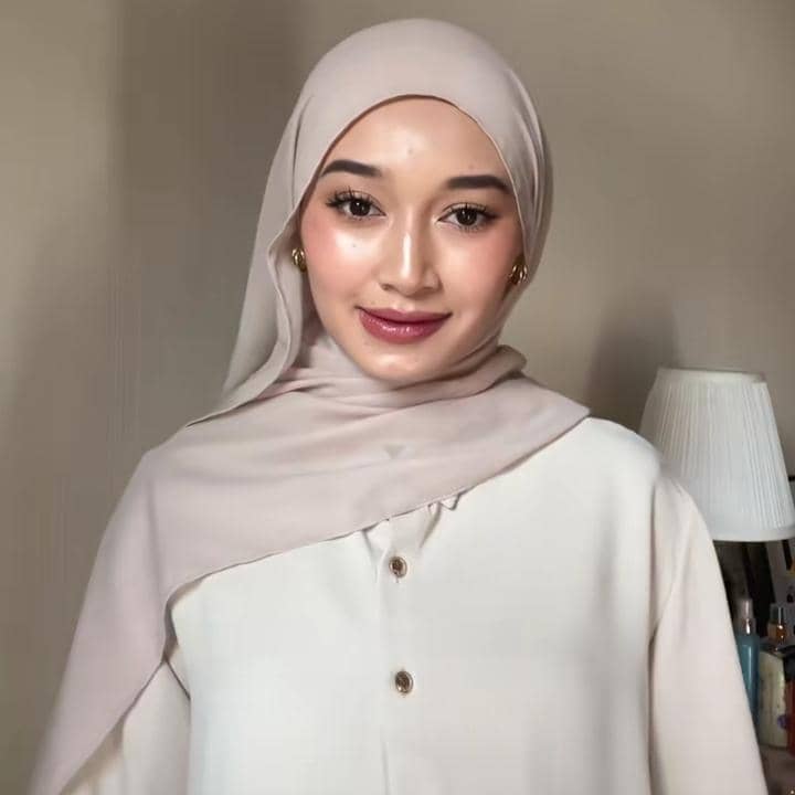 tutorial hijab pashmina viscose