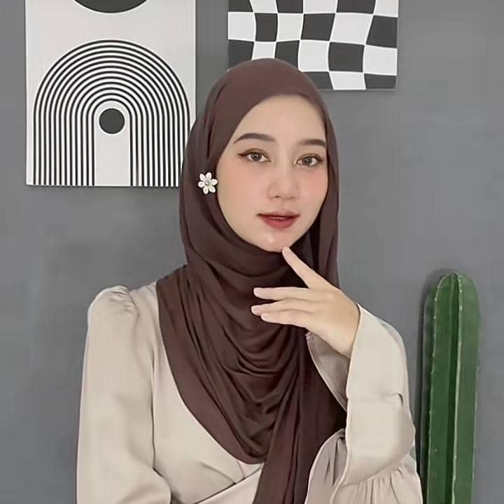 tutorial hijab pashmina viscose