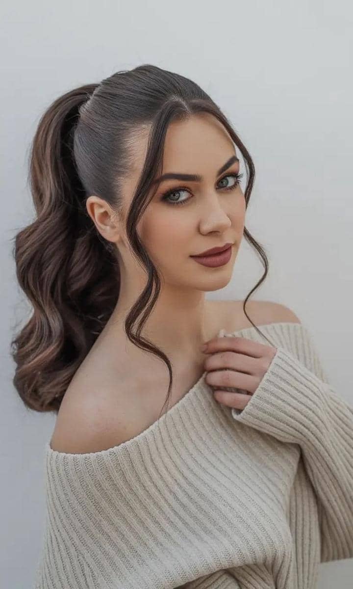 ponytail look untuk pesta