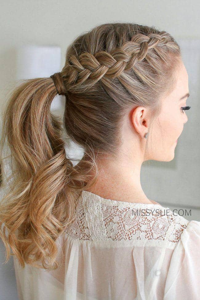 ponytail look untuk pesta