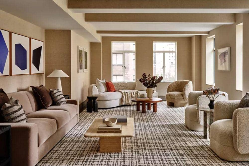 cat warna beige, warm beige