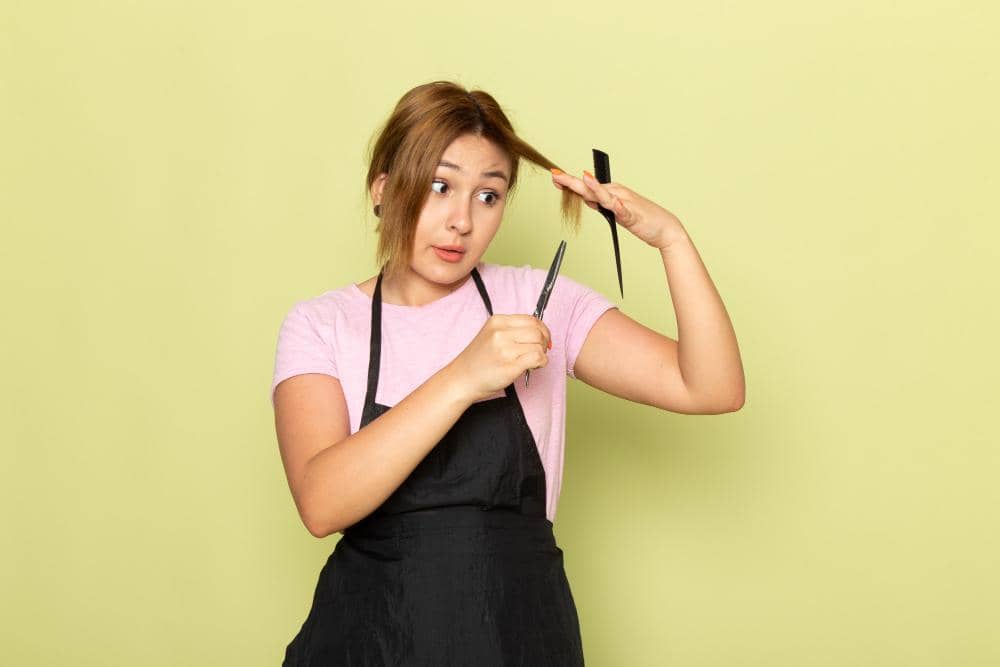 Ilustrasi hair trimming