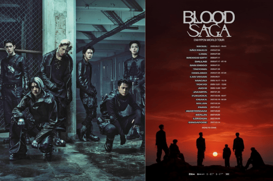 ENHYPEN Umumkan Tur Dunia ‘BLOOD SAGA’, Siap Sapa Jakarta pada 23 Januari 2027