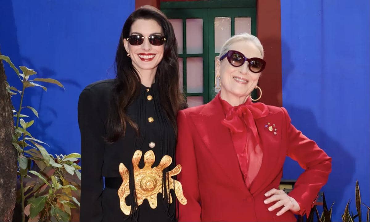 Anne Hathaway & Meryl Streep Buka Press Tour The Devil Wears Prada 2