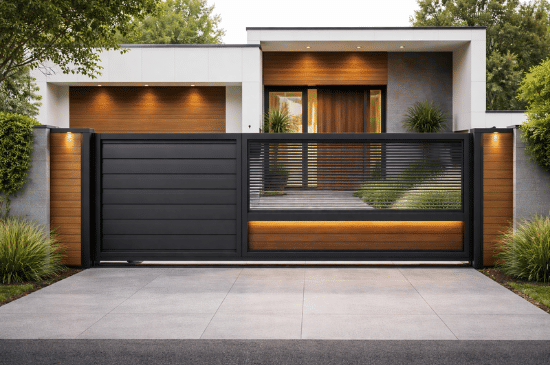 5 Ide Pintu Pagar Dorong Modern untuk Rumah Minimalis, dari Stainless hingga Kayu