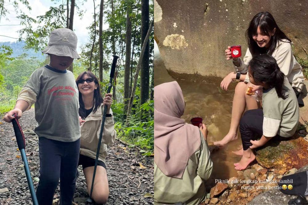 Sheila Dara dan anak Dion Wiyoko