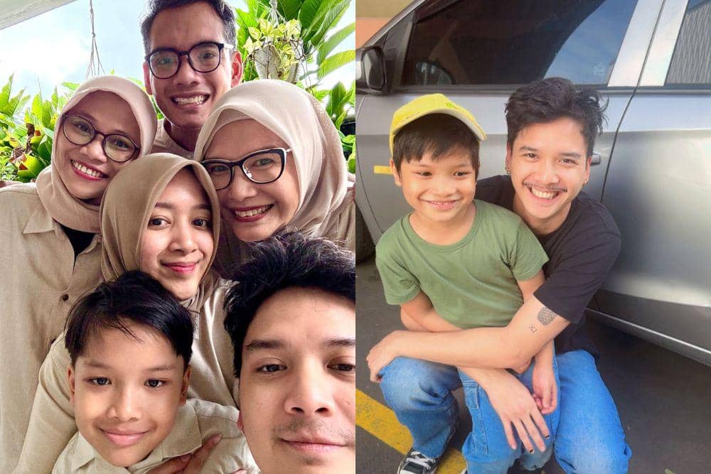 Baskara Mahendra dan keluarga