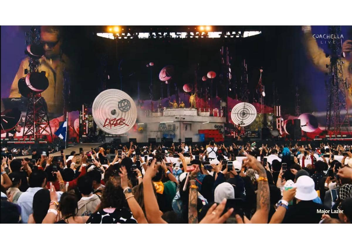 penampilan Major Lazer di coachella 2026