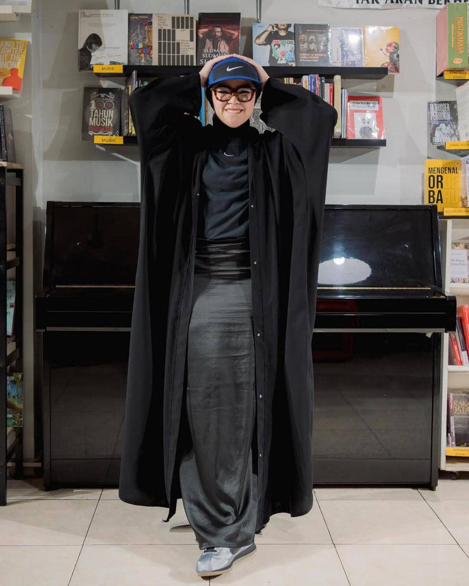 ide outfit abaya a la Sivia Azizah