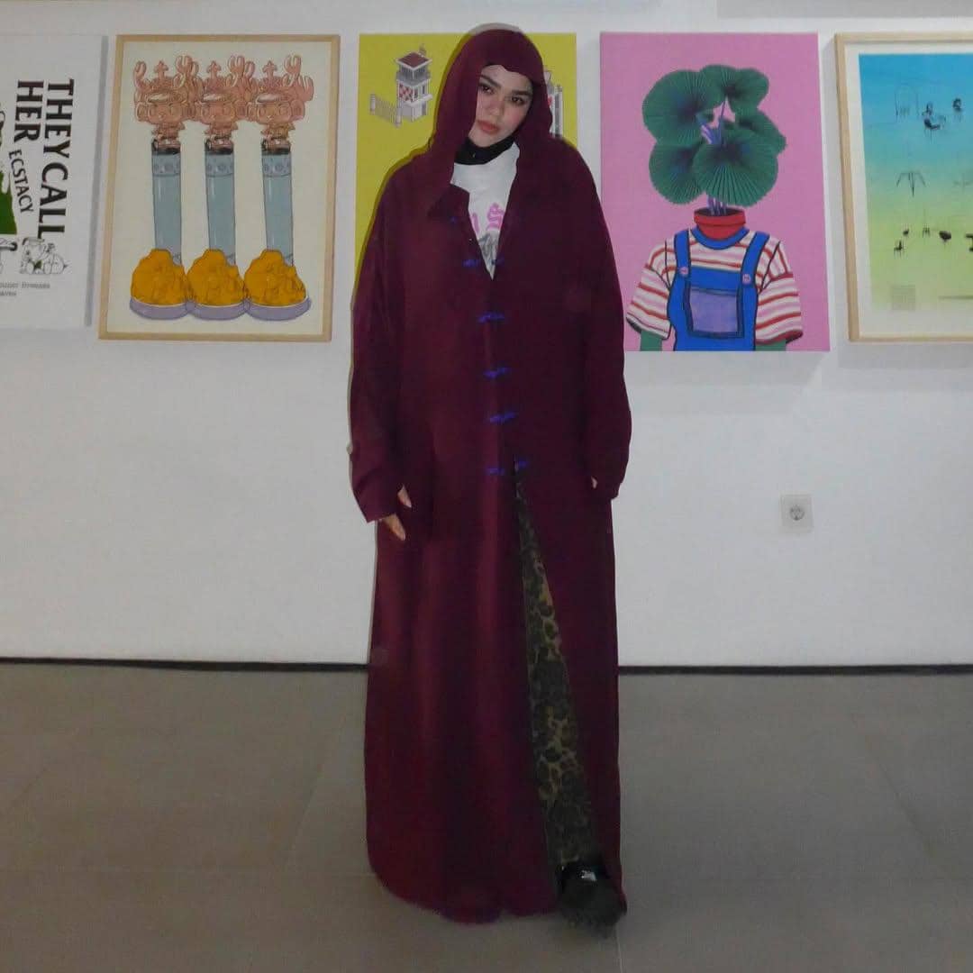 ide outfit abaya a la Sivia Azizah