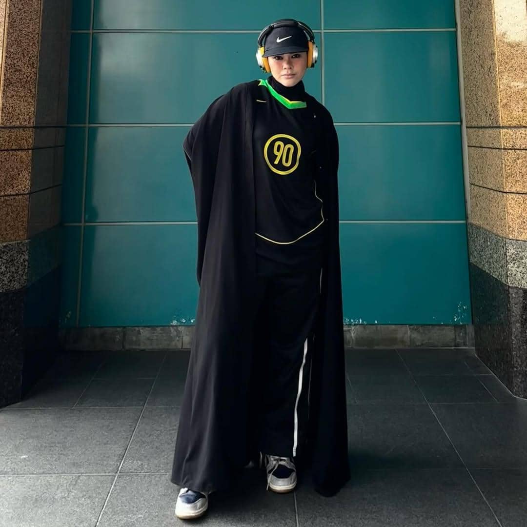 ide outfit abaya a la Sivia Azizah