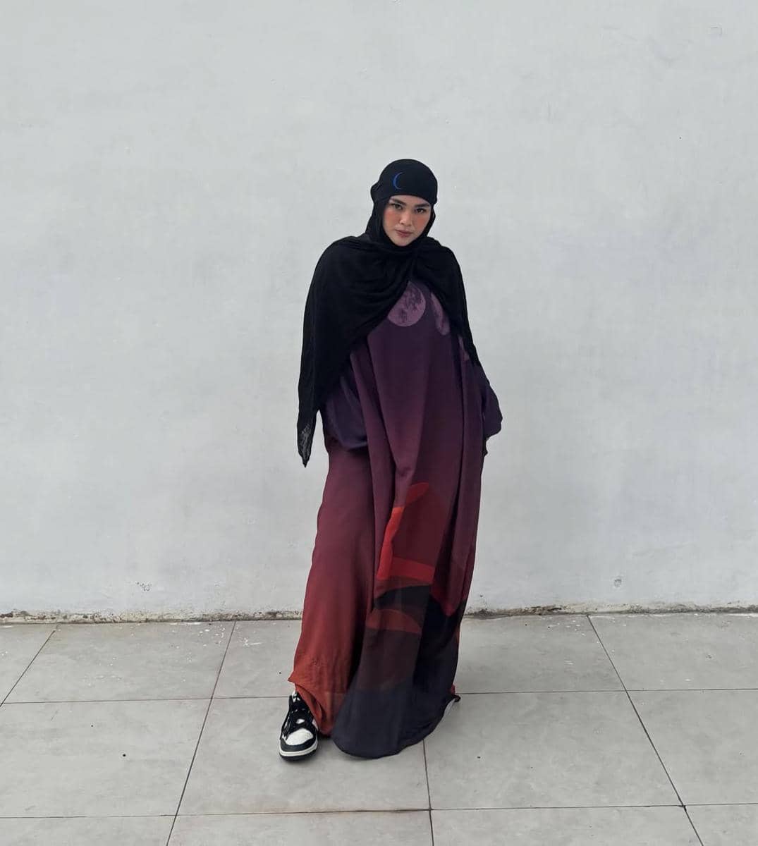 ide outfit abaya a la Sivia Azizah