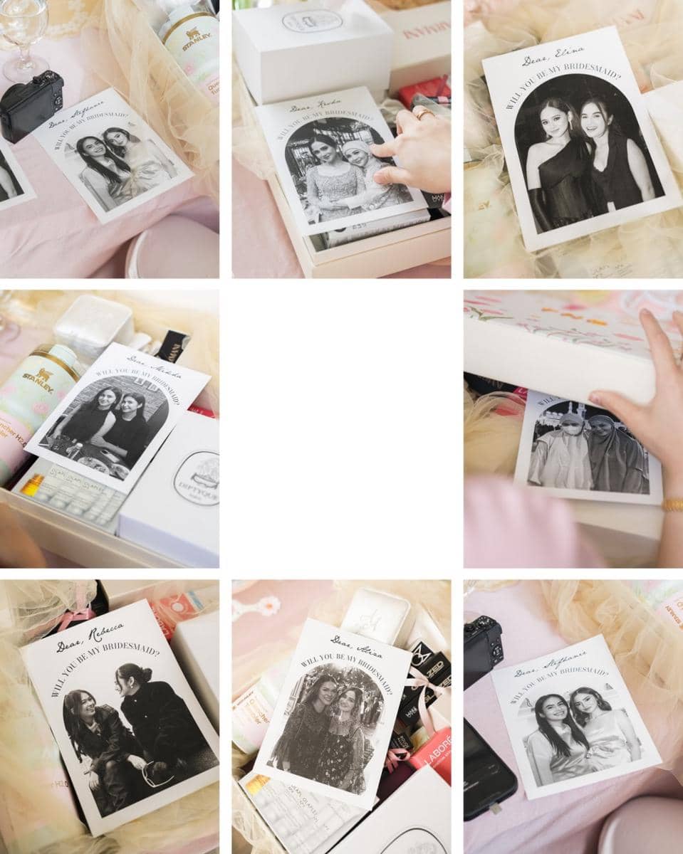 Syifa memberikan bingkisan spesial berisi berbagai kebutuhan perempuan