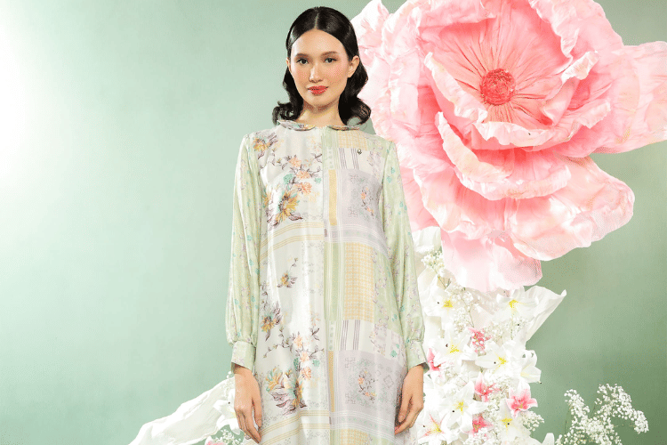 5 OOTD Manis dengan Model Gamis Floral Terbaru 2026
